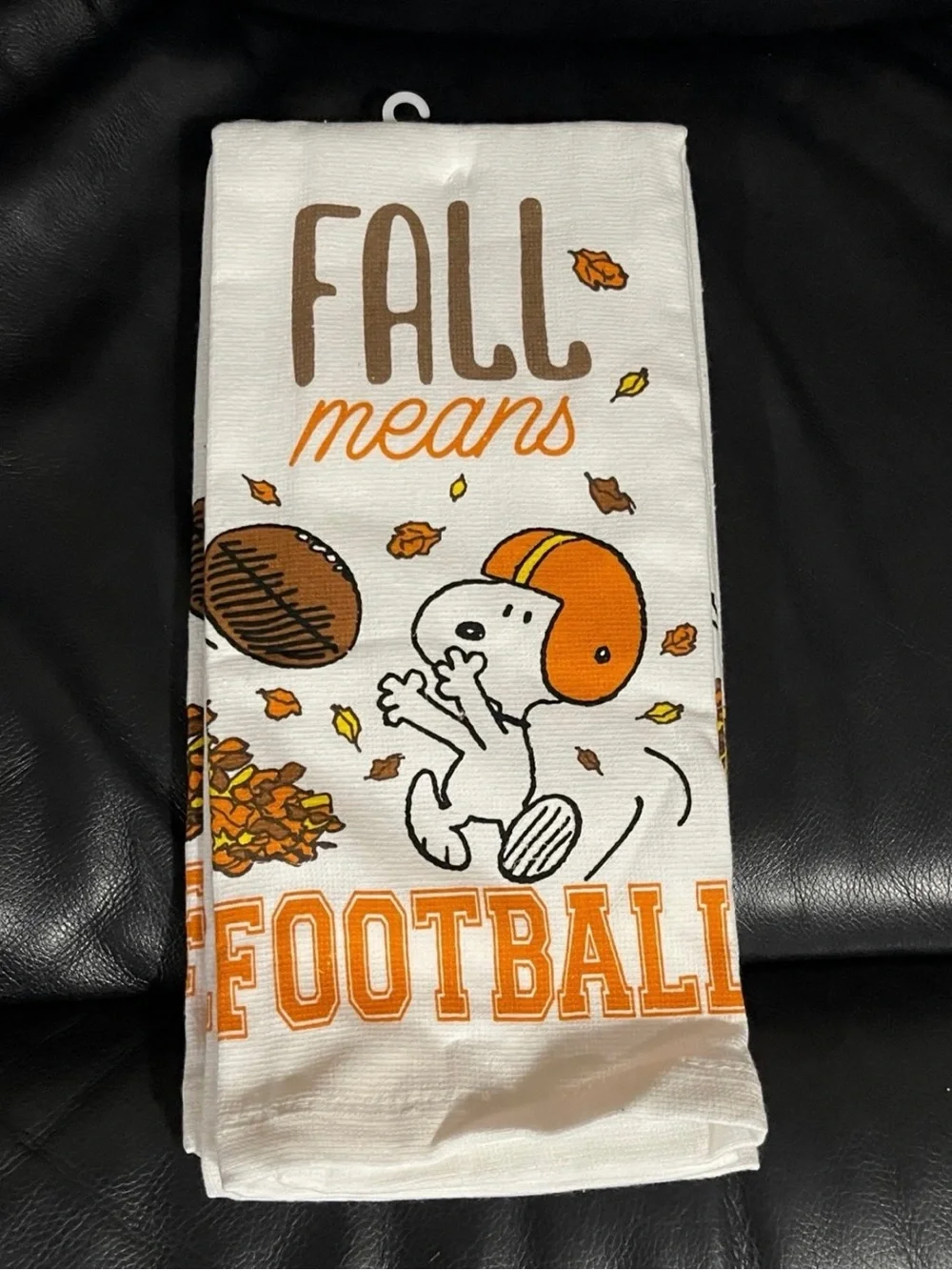 Peanuts Football Kitchen Towels, Set of 2 FALL MEANS FOOTBALL